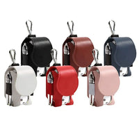 Mini Leather Golf Ball Storage Pouch with Waist Clip