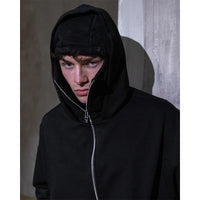 Men's Double Hat Mask Zipper Design Winter Windproof Hoodie Sports Jacket Outdoor Activities Hiking Travel Running Sweatshirt ﻿ - Buy online at  Vibe In Cart.