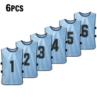 Numbered Soccer Pinnies for Adults and Youth, 6 or 2 Pack