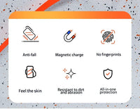 Magnetic Half-Wrapped Plastic Phone Case with Anti-Scratch Protection