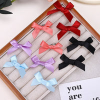 5-24Pcs Y2k Girls Bows Mini Hair Clips Metal Hairpin Headwear Barrette Handmade Ribbon Bow Bangs Clip Fashion Hair Accessories - Buy online at  Vibe In Cart.