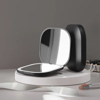 Compact Mini Gift Vanity Folding Cosmetic Mirror with Lights Portable Hand Held Small Pocket Travel Makeup Mirror 2X magnifying - Buy online at  Vibe In Cart.