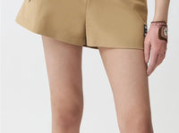 New Korean Golf Women's Outdoor Sports Versatile Quick-Dry High-Waisted Slim-Fit Elastic Waist Slimming Shorts