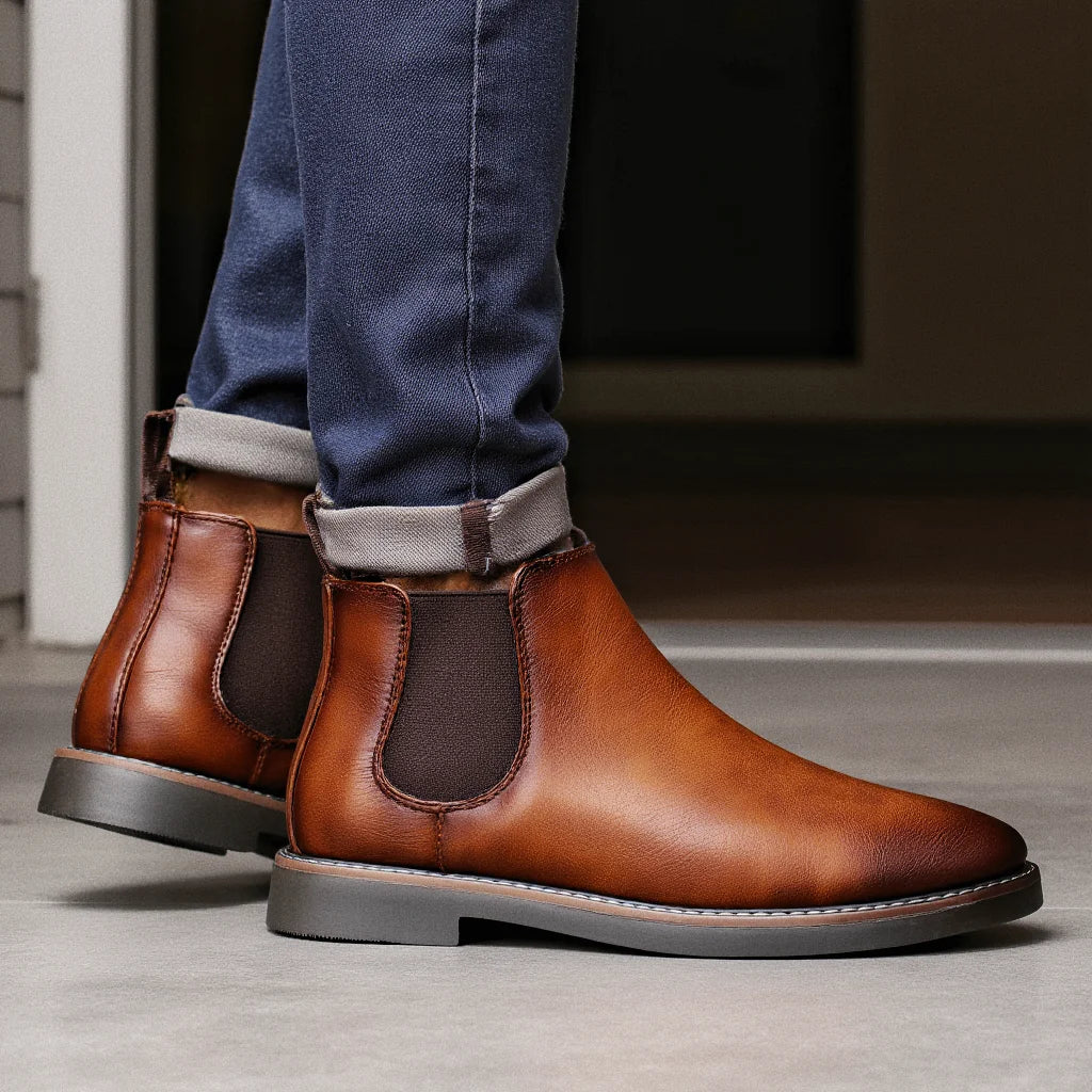 40~46 Men Chelsea Boots Brand Retro Comfortable Fashion Men Boots - Buy online at  Vibe In Cart.