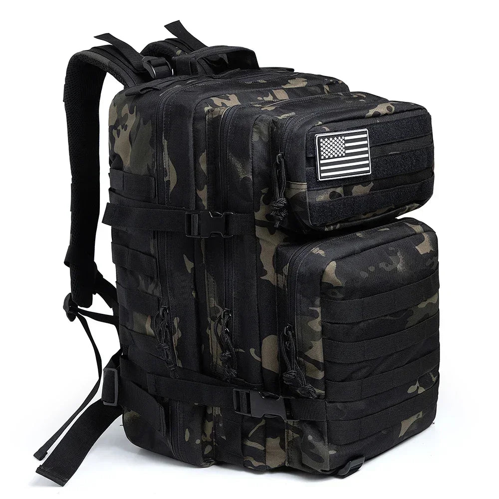 Outdoor Tactical Backpack for Men 45L Polyester with Molle