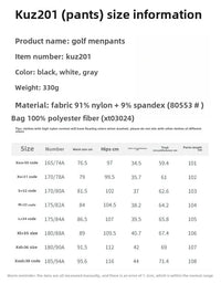 PGM Men Golf Pants Spring Summer Elastic Belt Sports Pant KUZ201 - Buy online at  Vibe In Cart.