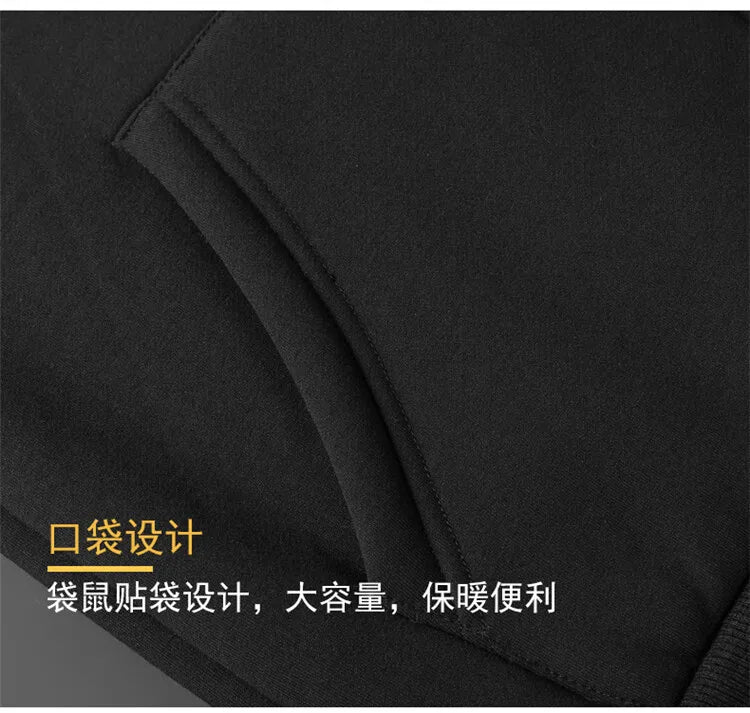 Winter Lambswool Coats Thicken Warm Jackets Long Sleeve Zipper Hoodies Casual Sports Fleece Black Coat Hooded Men Women Jacket - Buy online at  Vibe In Cart.
