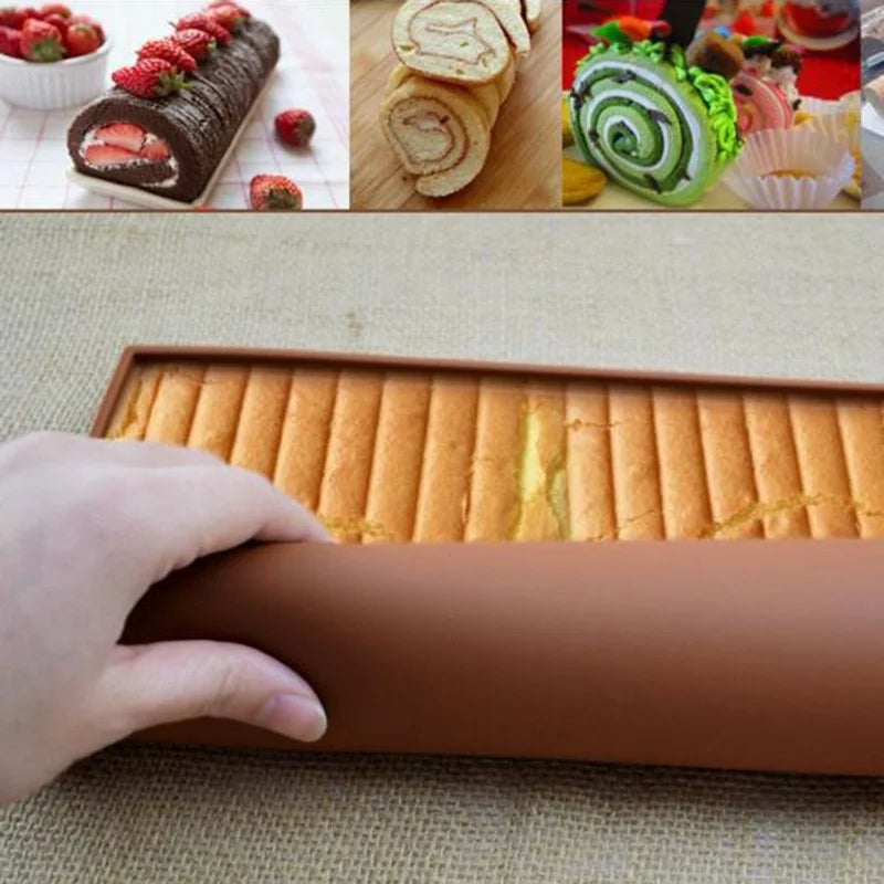 1PC Silicone Baking Mat Cake Roll Pad Macaron Swiss Roll Oven Mat Bakeware Baking Tools Kitchen Accessories - Buy online at  Vibe In Cart.