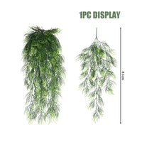 Artificial Plant Persian fern Leaves Vines Home Room Decor Hanging Plastic Leaf Grass Wedding Party Wall Balcony Home Decoration - Buy online at  Vibe In Cart.