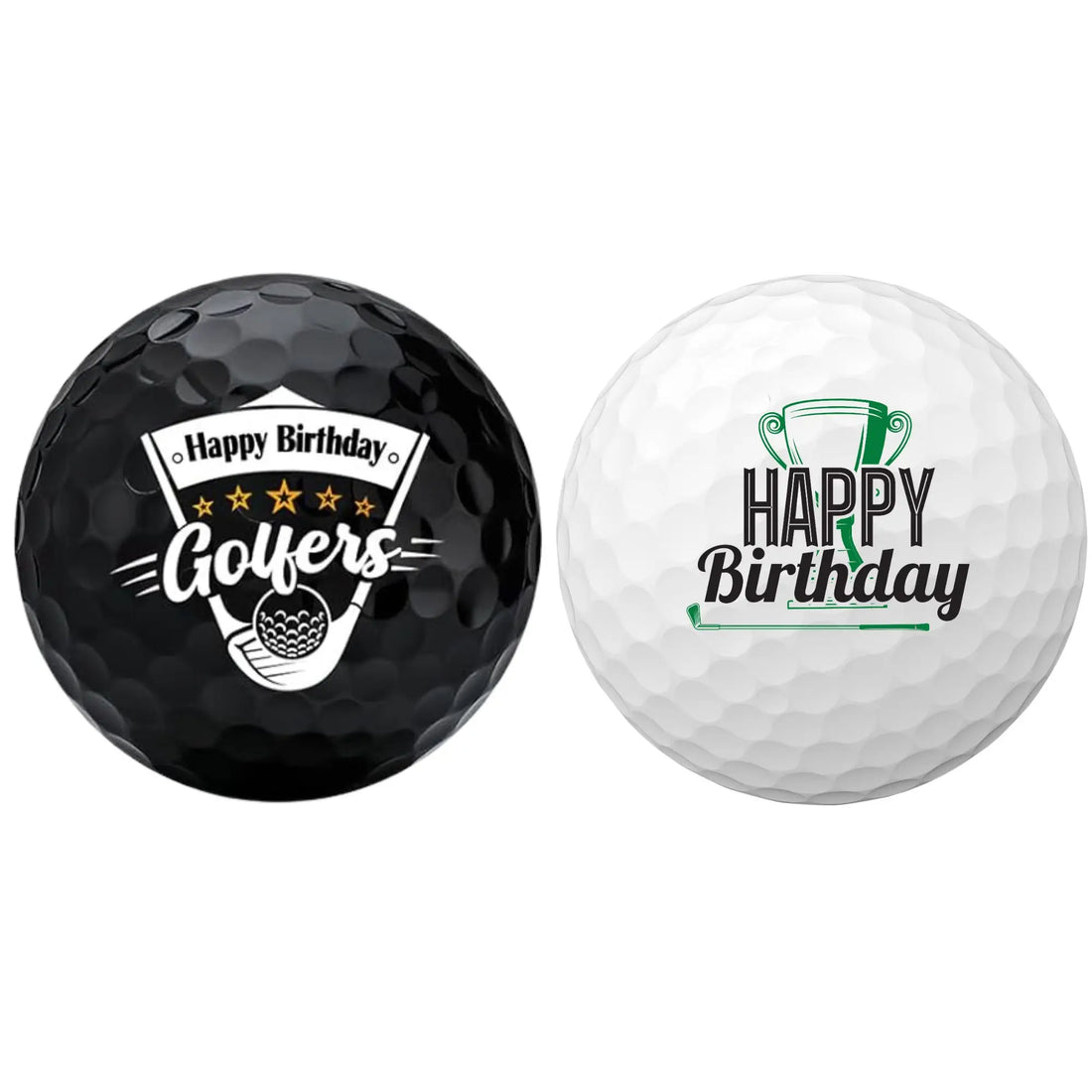 2 Piece Birthday Novelty Golf Balls Set for Golfers