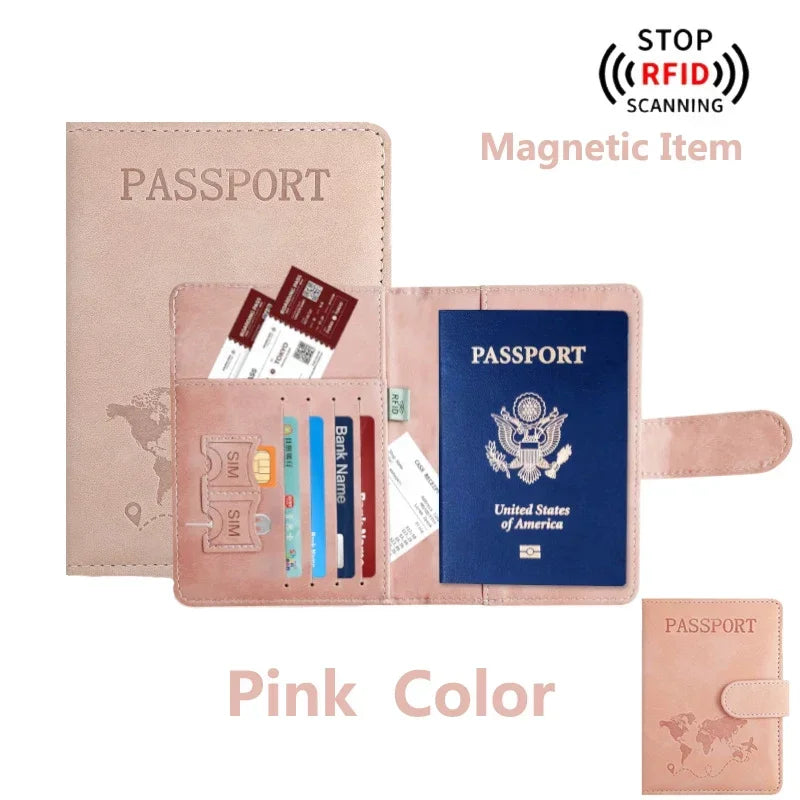 Travel Passport Holder in PU Material for Men and Women