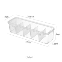 Transparent Plastic Cable Storage Box With Lid And Grid