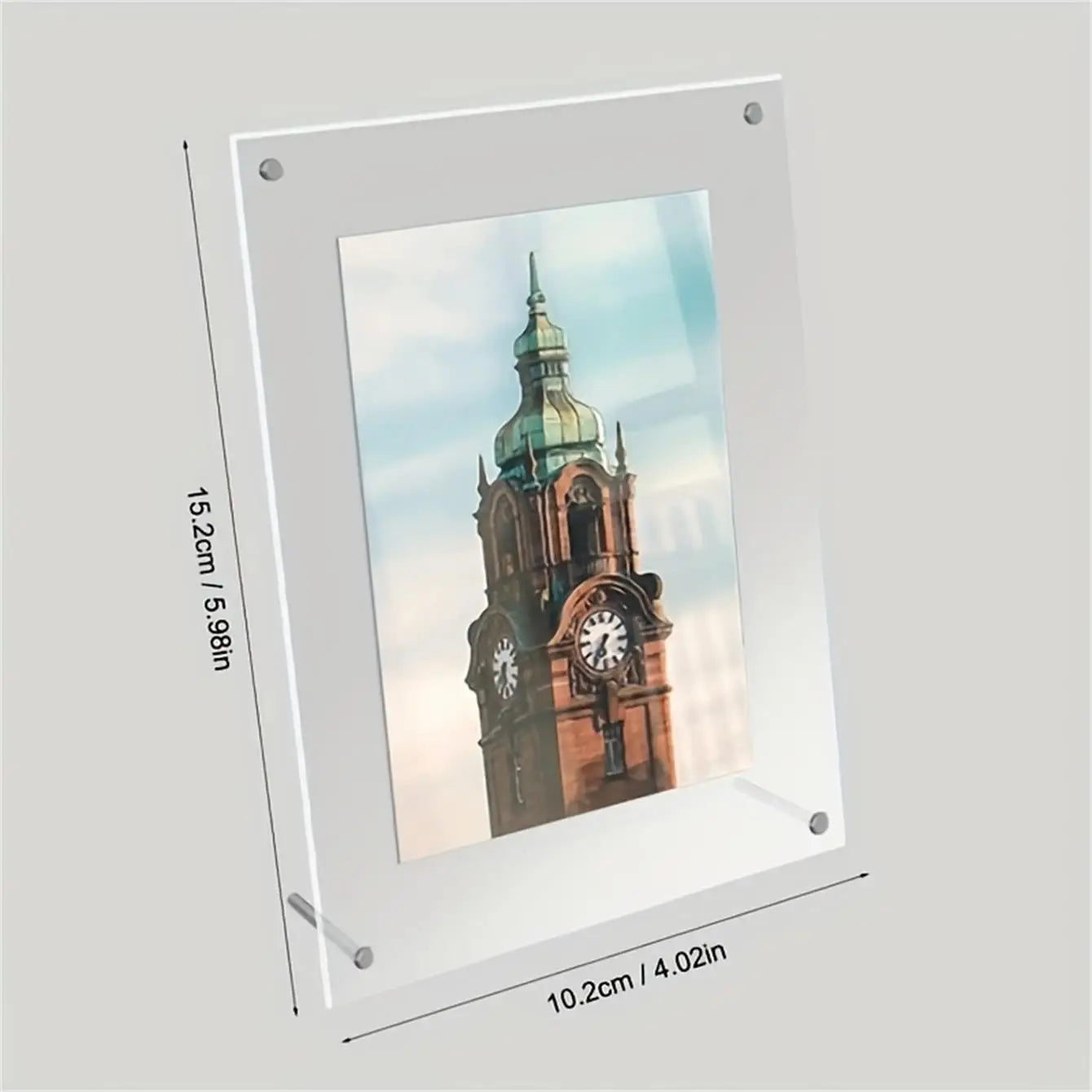 Transparent Picture Frame 6-Inch Wall-Mounted Ins Postcard Photo Frame Poster Display Stand 7-inch Acrylic Photo Frame Table - Buy online at  Vibe In Cart.