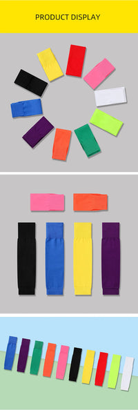 1 Pair Hight Elasticity Soccer Protective Socks Without Feet Kids Adults Shin Pads Guard For Football Sport Leg Support Sleeves - Buy online at  Vibe In Cart.