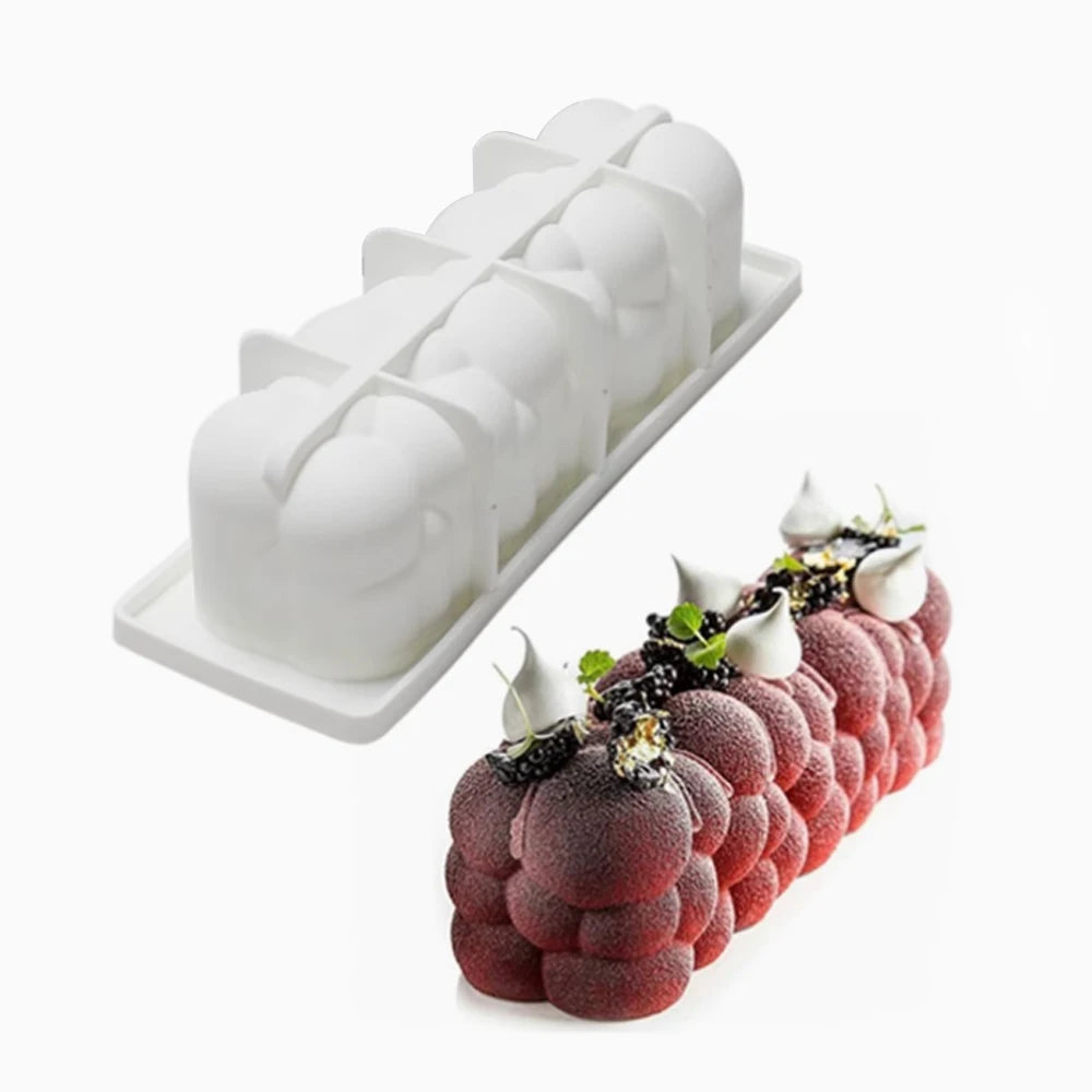 Food Grade Kitchen Bakeware Christmas Long Strip Mousse Cake Moulds Silicone Cake Molds French Mousse Mould Party Pastry Tray - Buy online at  Vibe In Cart.