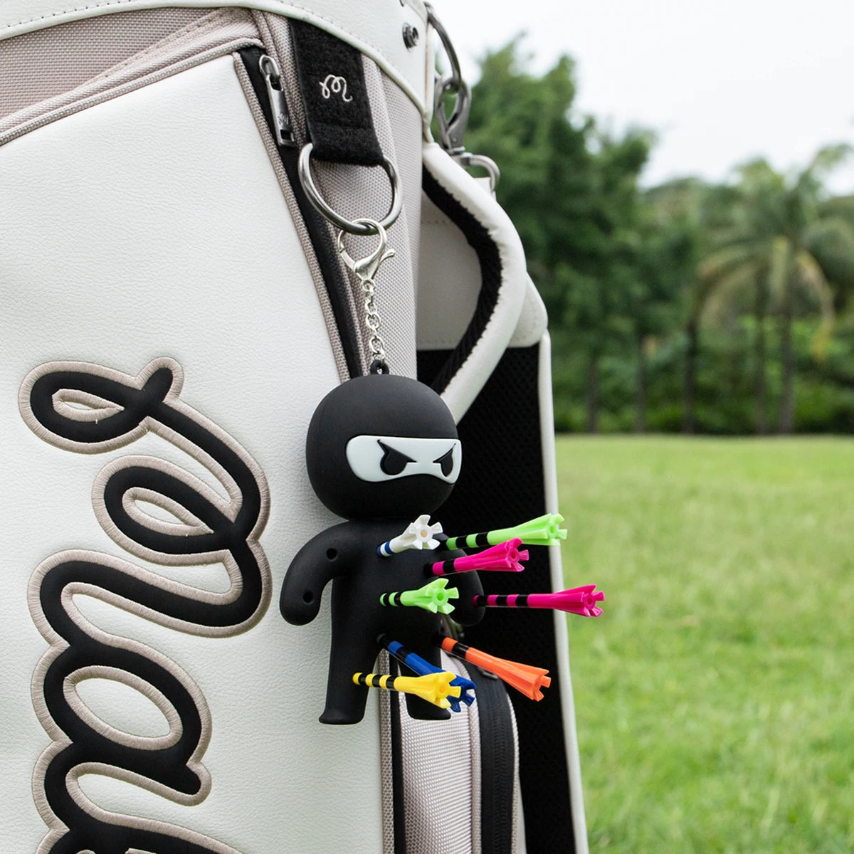 Cute Ninja Portable Golf Ball Tees Holder Keychain - Hote Sale Golf Accessory for Club Bag - Buy online at  Vibe In Cart.