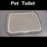 Dog Potty Training Toilet, Plastic Dog Pee Pad Holder With Removable Net, Reusable Dog Potty Trainer Dog Toilet Tray For Pets Up - Buy online at  Vibe In Cart.