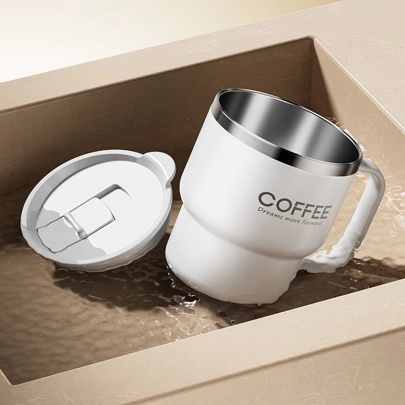 400ML Double Layer Coffee Mug 304 Stainless Steel Sealed Drinking Cup For Cold And Hot Water Insulated Milk Coffee Cup Drinkware - Buy online at  Vibe In Cart.