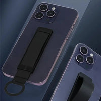 Universal Desk Holder for Mobile Phones with Finger Grip and Stand