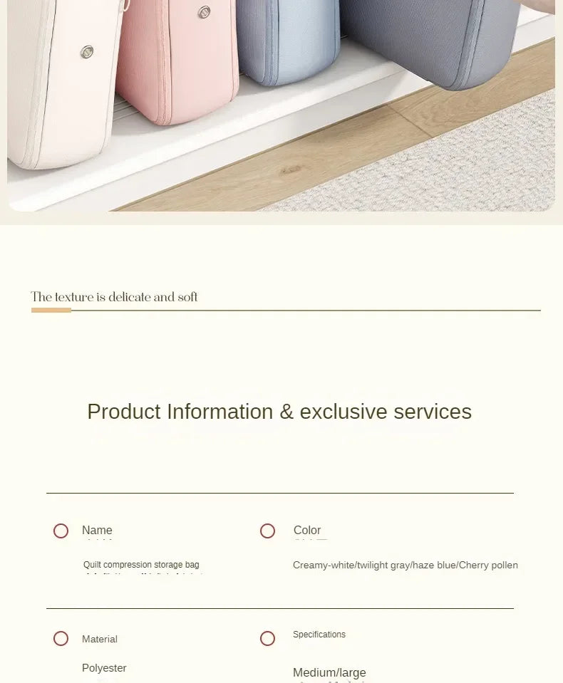 Foldable Polyester Compression Packing Bag for Clothes and Travel Storage, 1-10 Pieces