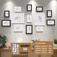 13pcs Wood Picture Frame Set for Wall Home Office Decor Festive Commemorative Gifts - Variety of Sizes for Photos - Buy online at  Vibe In Cart.