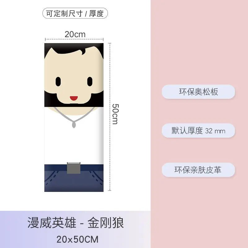 Wooden Children's Bed Headboard with Anti-Collision Panels and 3cm Height