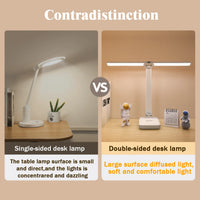 LED Desk Lamp 3 Levels Dimmable Touch Night Light USB Rechargeable Eye Protection Foldable Table Lamp For Bedroom Bedside Desk - Buy online at  Vibe In Cart.