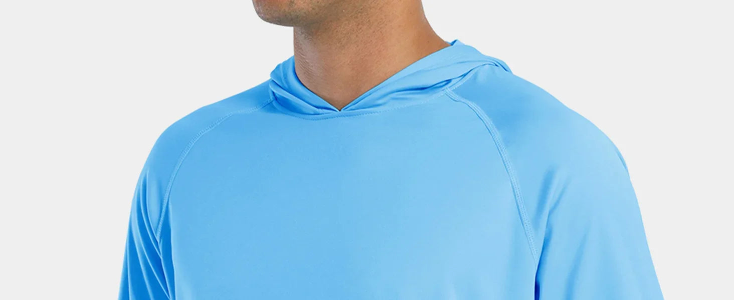 TACVASEN Sun Protection T-Shirts Mens Long Sleeve Hoodie Casual UV-Proof T-Shirts Breathable Lightweight Quick Dry T shirts Male - Buy online at  Vibe In Cart.