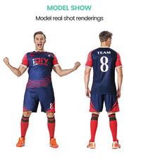 Wholesale Custom Design Sublimated Mash Ployester Fabric Printed Logo Youth Soccer Jersey Shorts Sleeve Football Shirts For Men - Buy online at  Vibe In Cart.