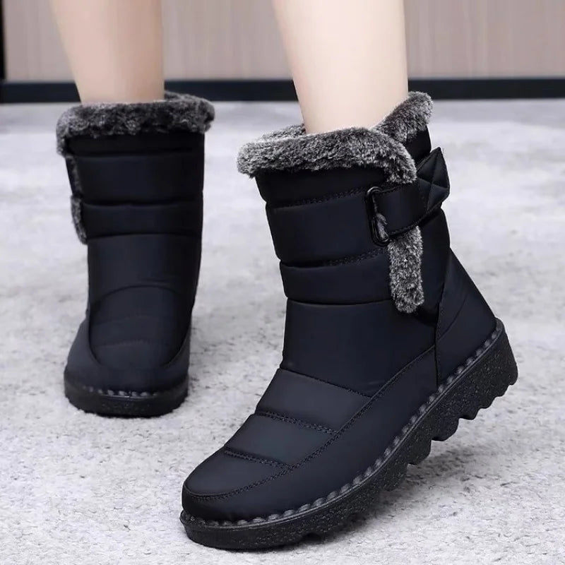 2025 New Winter Women's Short Snow Boots - Thick Anti-Slip Sole, Fleece Lined Warm & Fashionable Outdoor Winter Boots - Buy online at  Vibe In Cart.