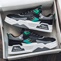 2024 Autumn New Casual Sports Shoes Men's Leather Low-Top Fashion Trend Easiest for Match Running Shoes Men's Skateboard Shoes Suitable for Outdoor Sports - Buy online at  Vibe In Cart.