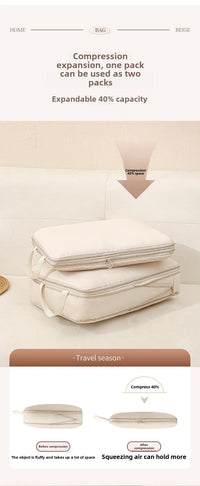 Travel Compression Packing Cubes 4-Piece Set Waterproof