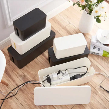 Plastic Desktop Storage Box for Cable Management