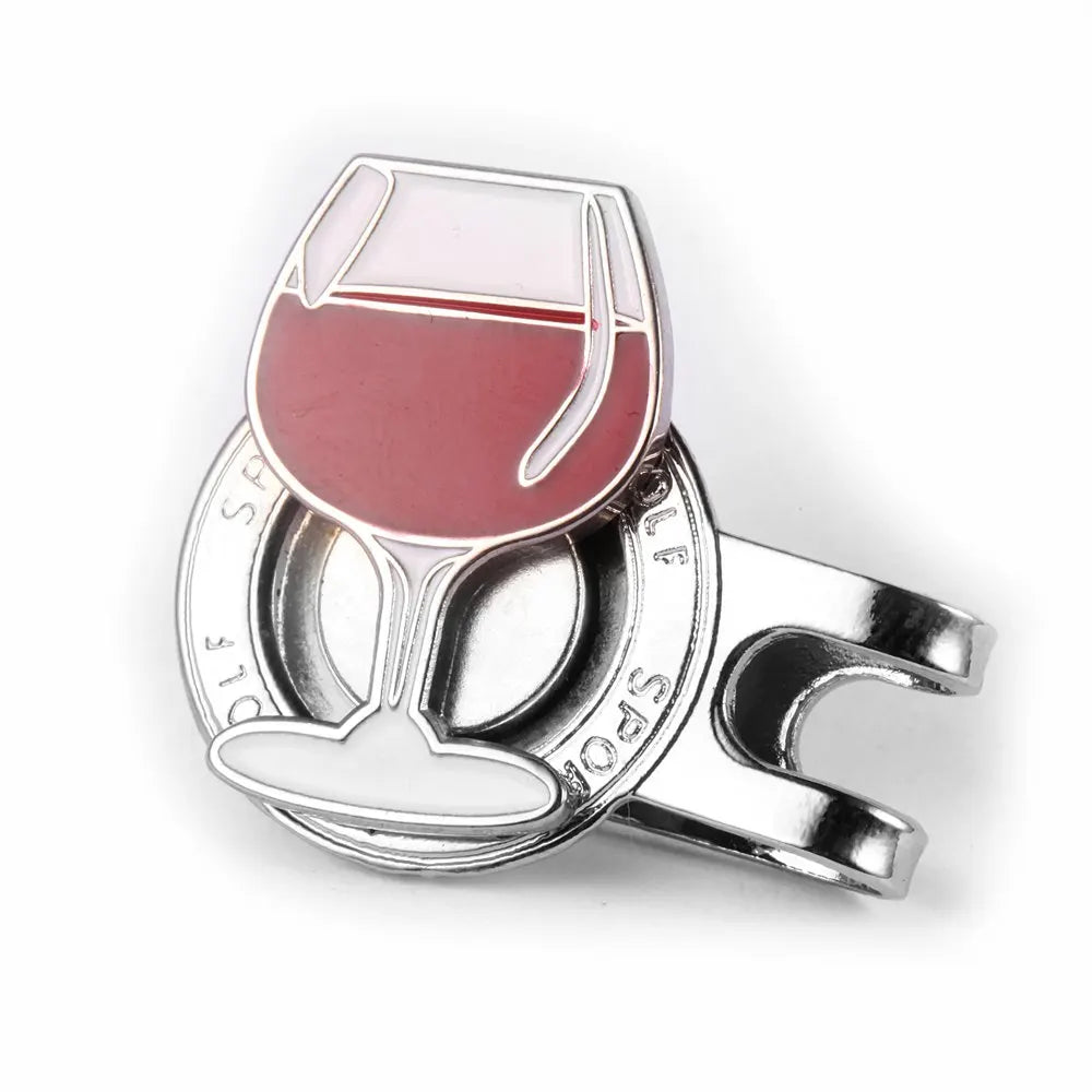 Magnetic Alloy Golf Marker with Hat Clip for Golf