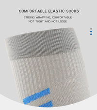 Men's Compression Crew Sports Socks with Nylon Blend