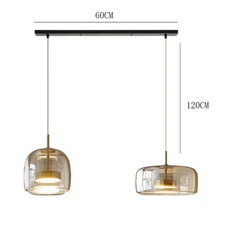 Assembly Required Dimmable Cord Pendant Lights for Living Room