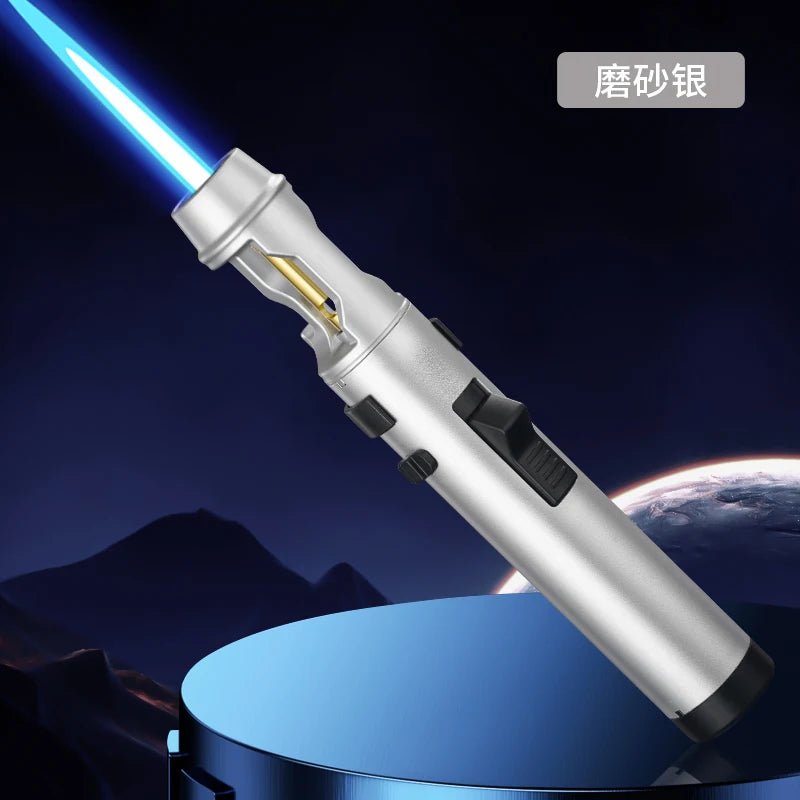Windproof Butane Gas Torch Lighter for Kitchen and Cigar Use