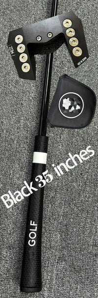 Right-Handed Golf Putter with Steel Shaft, Black, 33-35 Inches