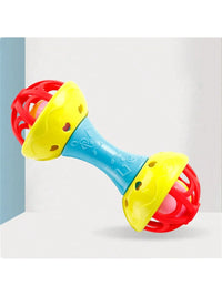 Double-Headed Plastic Baby Rattle Toy, Random Color, 19x8x7.5cm