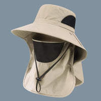 Summer Sun Hats UV Protection Outdoor Hunting Fishing Cap For Men Women Hiking Camping Visor Bucket Hat Neck Flap Fisherman Hat - Buy online at  Vibe In Cart.