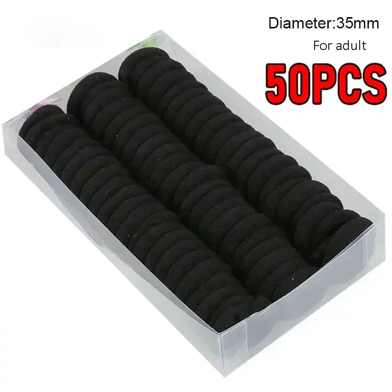 200PCS/Set Women Girls Basic Hair Bands Simple Solid Colors Elastic Headband Hair Ropes Ties Hair Accessories Ponytail Holder - Buy online at  Vibe In Cart.