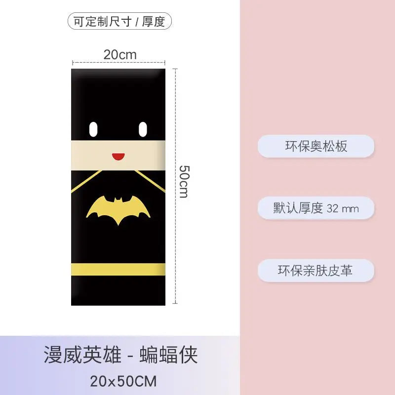 Wooden Children's Bed Headboard with Anti-Collision Panels and 3cm Height