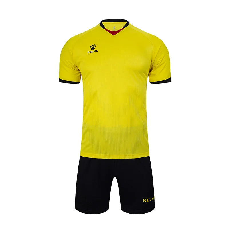 Men's Short Sleeve Polyester Soccer Jersey Tracksuit Set