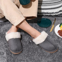 Women's Warm Plush Fuzzy Indoor Slippers with Faux Fur