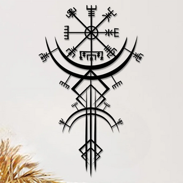 Unique Viking Rune Metal Wall Hanging Ideal For Home Decor Gift Bringing Mythological Inspiration To Your Personal Space - Buy online at  Vibe In Cart.