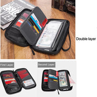 Polyester Crossbody Travel Wallet Passport Holder Bag