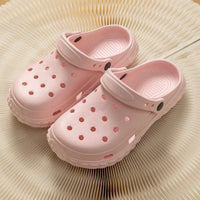 Women and Men's Hole Shoes Summer Non-Slip Outdoor Sandals Closed Toe Shit Feeling Beach Slippers Thick Bottom Soft Bottom - Buy online at  Vibe In Cart.