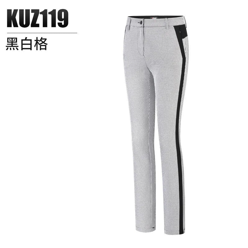 Women's Full Length Golf Pants for Autumn and Winter in Polyester Elastane