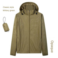 Hooded UV Waterproof Nylon Golf Jacket Unisex Foldable