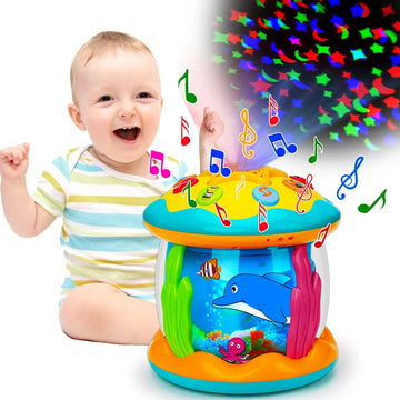 Baby Toys 1-3 Years Babies Ocean Light Rotary Projector Musical Toys Montessori Early Educational Sensory Toys for Toddler Gifts - Buy online at  Vibe In Cart.